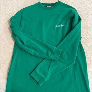 Jacquemus Vibrant Green Long Sleeve Tee